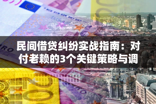 武汉民间借贷纠纷实战指南：对付老赖的3个关键策略与调解盲区解析
