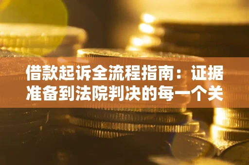 武汉借款起诉全流程指南：证据准备到法院判决的每一个关键步骤