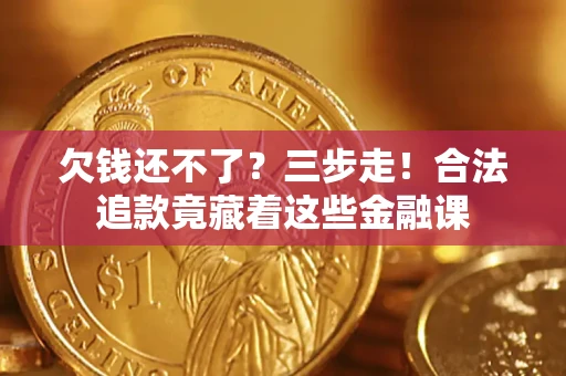 武汉欠钱还不了？三步走！合法追款竟藏着这些金融课