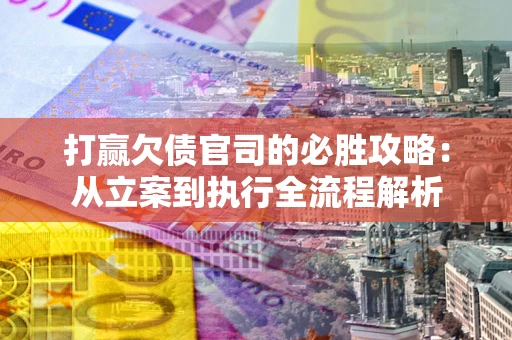 武汉打赢欠债官司的必胜攻略：从立案到执行全流程解析